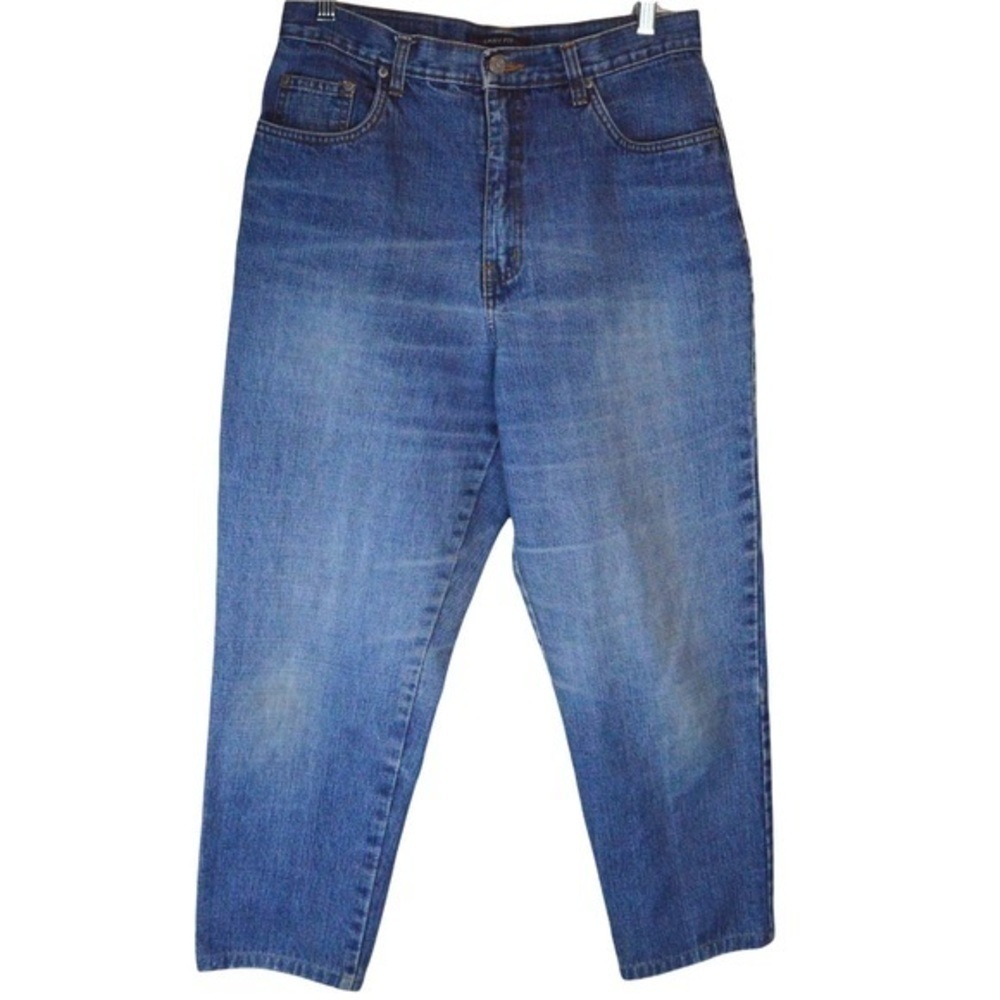 Bill Blass Easy Fit HIGH Waisted Relaxed Fit Mom Jeans, Size 10, Short‎ Inseam